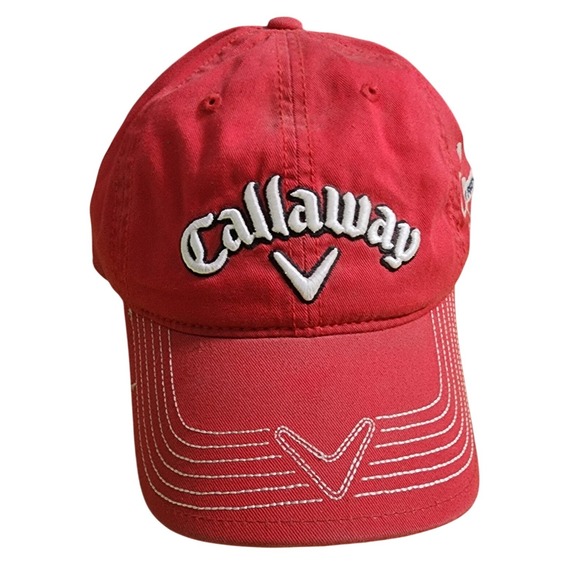 Callaway Other - Callaway Golf Hat Red Adjustable C-Tech US Food Service Logo Embroidered Men Cap